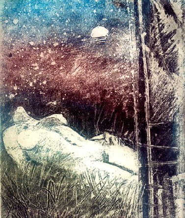 Naked lying down - Petros Zoumboulakis