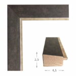 Βέγκε με ασημί-μπρονζέ πατίνα