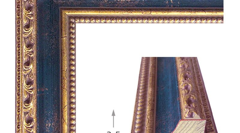 Χρυσή-μπλε σκαλιστή