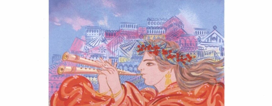 Κοπέλα με φλάουτο-Σταθόπουλος