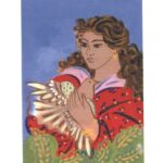 Κοπέλα με περιστέρι-Σταθόπουλος