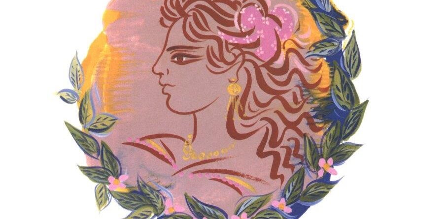 Γυναικείο πορτρέτο-Σταθόπουλος