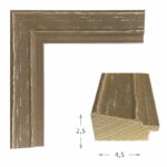 Καφέ πατίνα matte με ασημί λεπτομέρειες