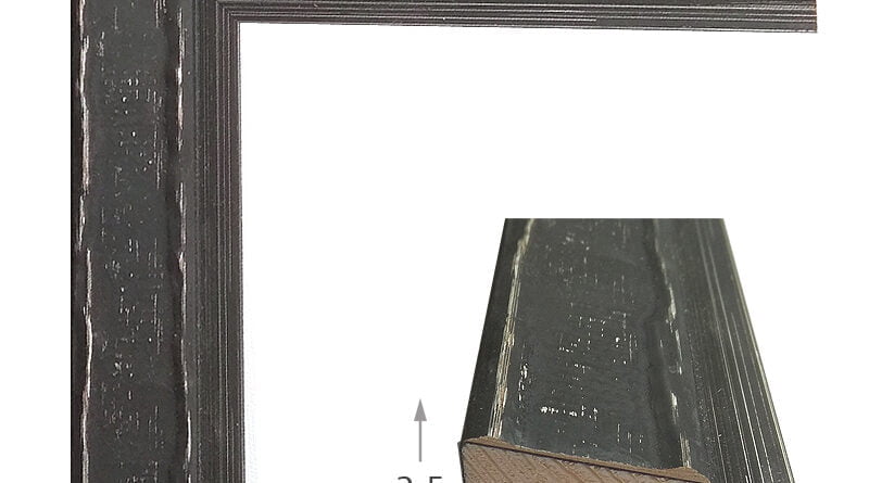 Μαύρη πατίνα matte με ασημί λεπτομέρειες