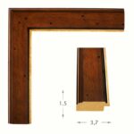 Brown with gold detail