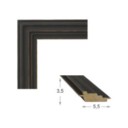 Type L Black frame with step