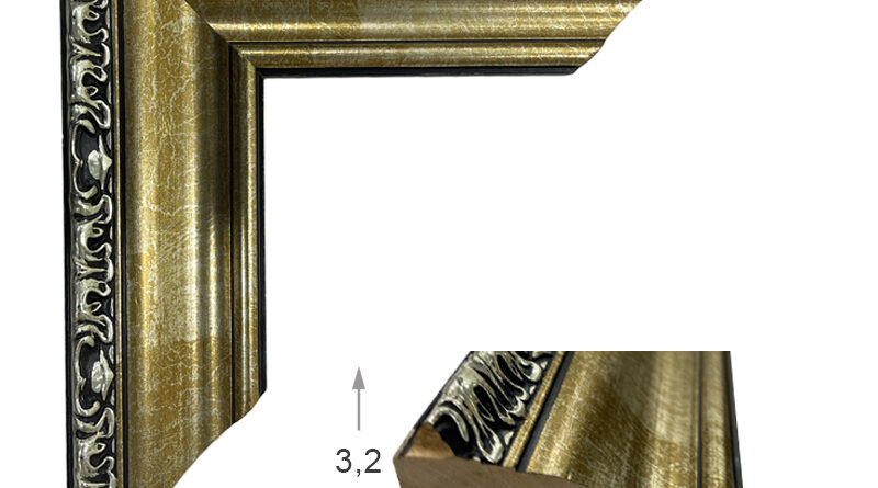 Χρυσή-Μαύρη κοσμημένη