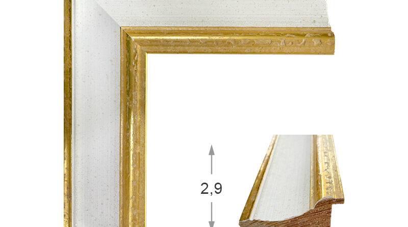 Λευκή με Χρυσή ρίγα