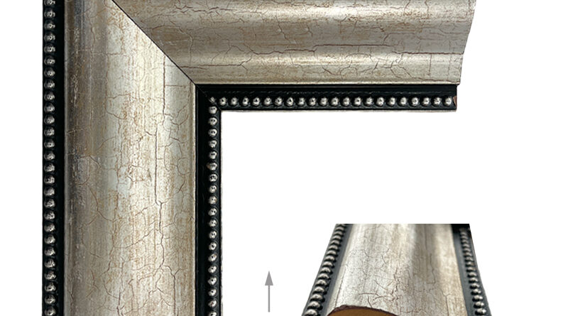 Ασημί κρακελέ με καμπαρά