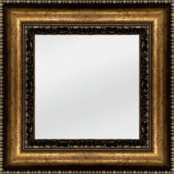 Mirror Gold-Black jeweled mirror