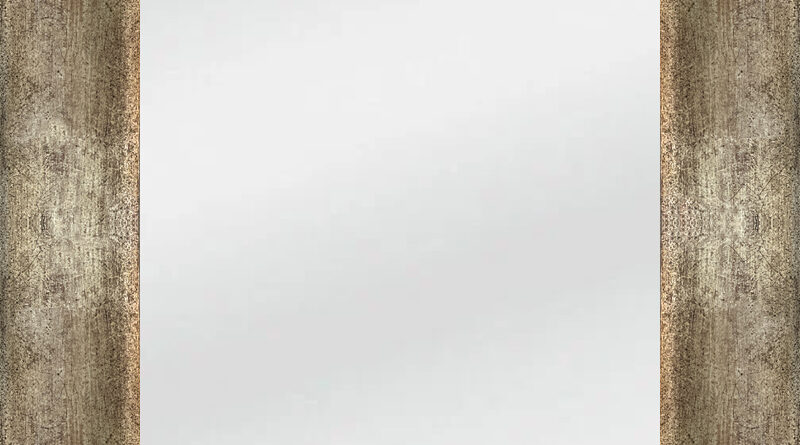 Καθρέφτης Ασημί-Μπρονζέ