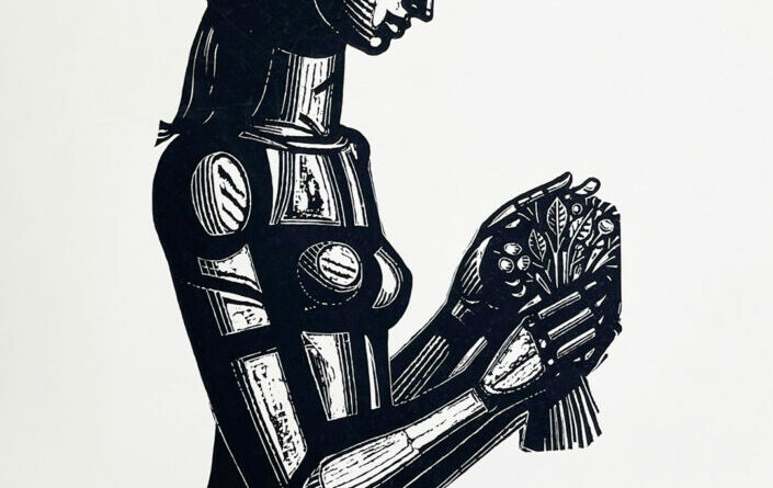 "Κοπέλα με λουλούδια"-Αλεβίζος Αναστάσιος