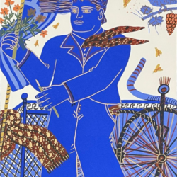 "The Cyclist with the Flag"—Alekos Fassianos